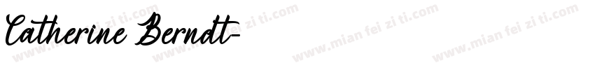 Catherine Berndt字体转换